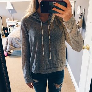 gray pullover